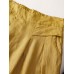 Wide Leg Solid Pants With Pocket For Women